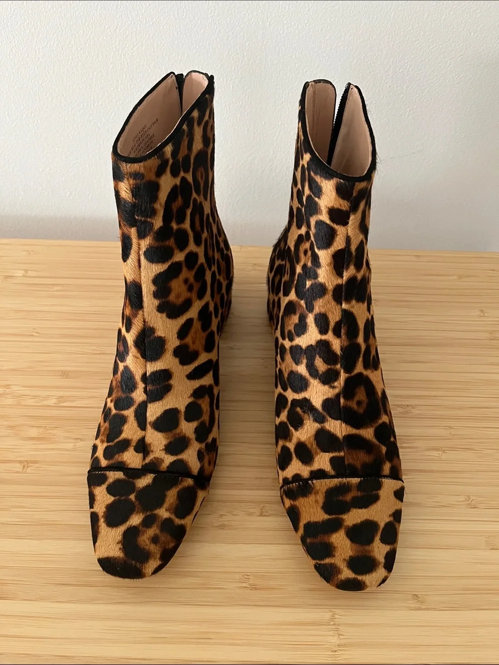 J.Crew Leopard Print Women's Ankle Boots  with box
